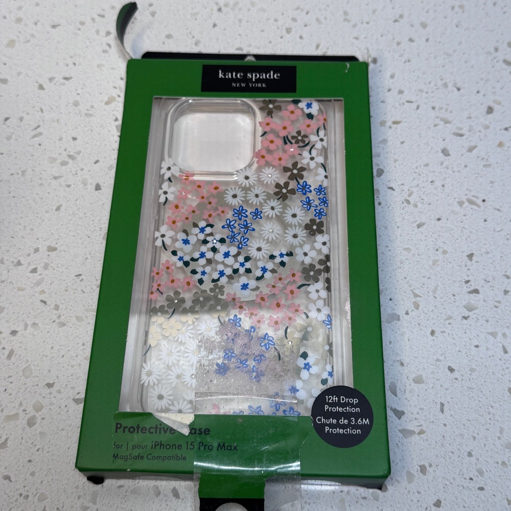 Kate Spade for iPhone 15 Pro Max‎ Case Floral MagSafe Cover Ditzy Daisy